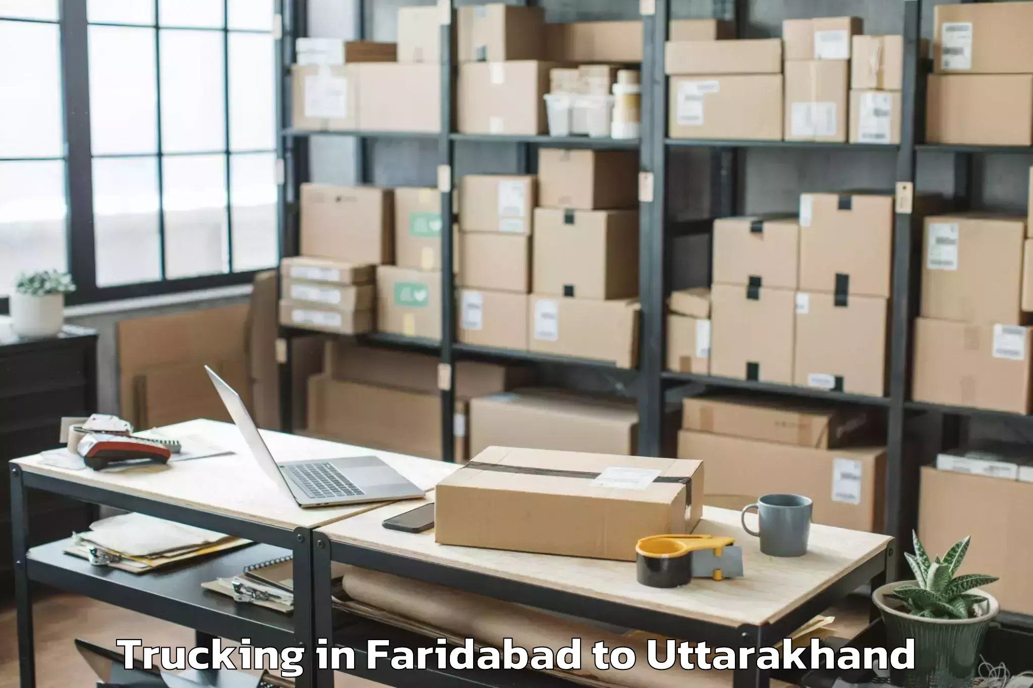 Book Faridabad to Kaladhungi Trucking Online